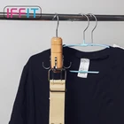 Hanger Wood Hooks Wood Hanger Wooden Belt Hanger 360 Degrees Rotated Solid Wood Handbag Holder With 4 Hooks