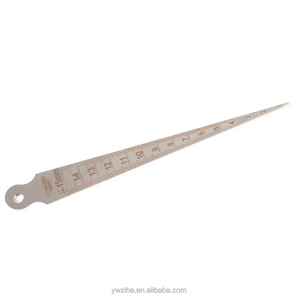 Wedge Feeler Gap Hole Taper Gauge Stainless Steel Ruler Welding