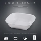 Airline Lunch Box Aluminum Foil Lunch Box 250ml Mini Disposable Aluminum Casserole Custom Logo Airline Foil Lunch Box