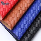 Pvc Leather Pvc Woven Design Artificial PVC Bag Luggage Notebook Leather Fabric The Belt PVC Leather