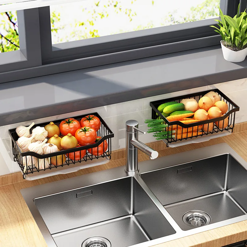 Steel Adjustable Multifunctional Kitchen Shelf Dish Organizer Storage Rack