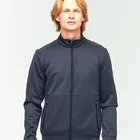 2021 Men's Knitted Breathable Warm Quick Dry Outdoor Cationic Anti-pilling Fleece Sport Jacket