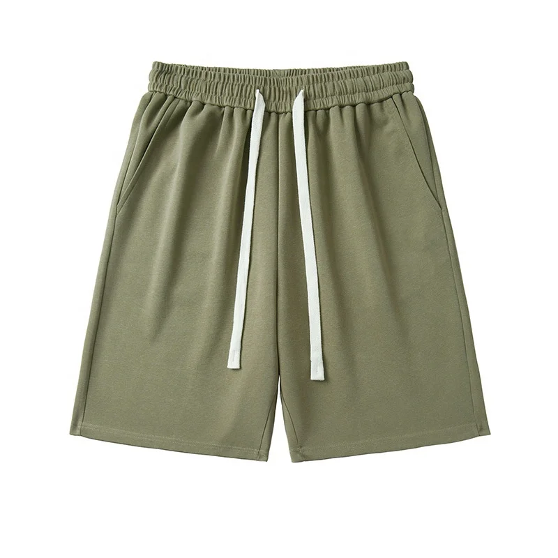 GymSmart Men's Sweat Shorts with Pocket Casual Summer Waffle Shorts Drawstring Elastic Waist Running Shorts