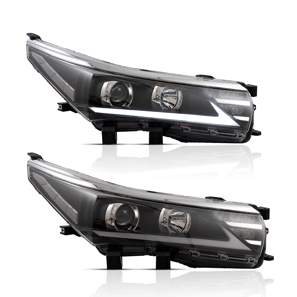 product led headlight upgrade assembly for toyota corolla 2014 2016 lexus style car headlignts daytime running lights-5