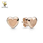 Gold Earring Studs Earrings Ear Cuff Earrings Gold Shine Hearts Earring Studs Ear Cuff With Color Diamond