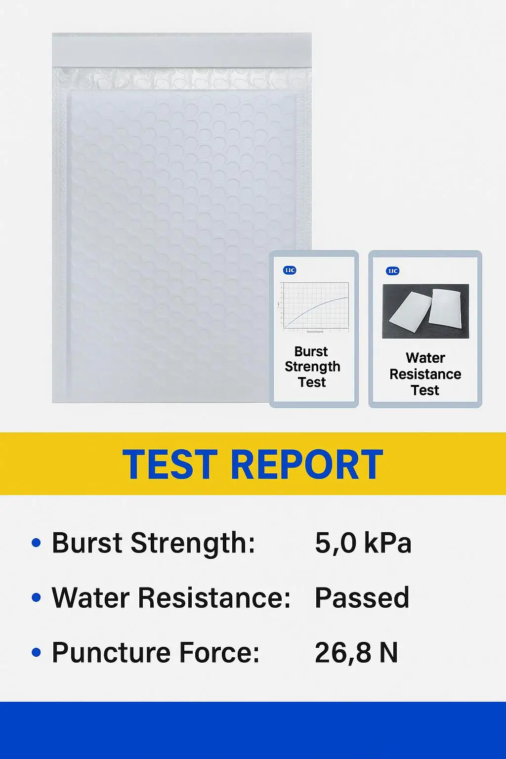 White Self-Adhesive Poly Bubble Mailers Express Mailing Bags Durable Biodegradable Shock-Resistant Padded Packaging Print - detail 11