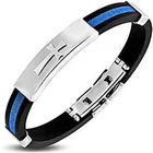 Cross Bracelet New Style Neutral Cross Bracelet Cool Custom Silicone Bracelet With Metal Accessories