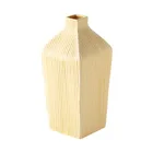 Home Decoration Elegant Striped Ceramic Flower Wedding Vases For Wedding Center Piece
