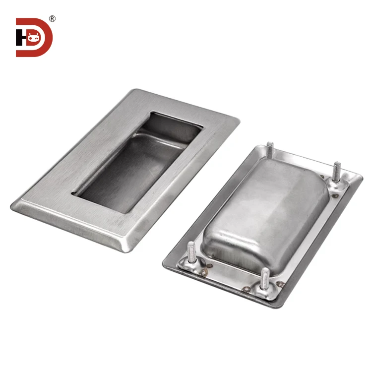Industrial Handle Buckle Drawer Cabinet Concealed 304 Stainless Steel Handle Embedded Cabinet Concealed Handle supplier