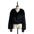 Rabbit Coat Classic Women Wholesale Plus Size Ladies Fake Rabbit Fur Female Coat Winter