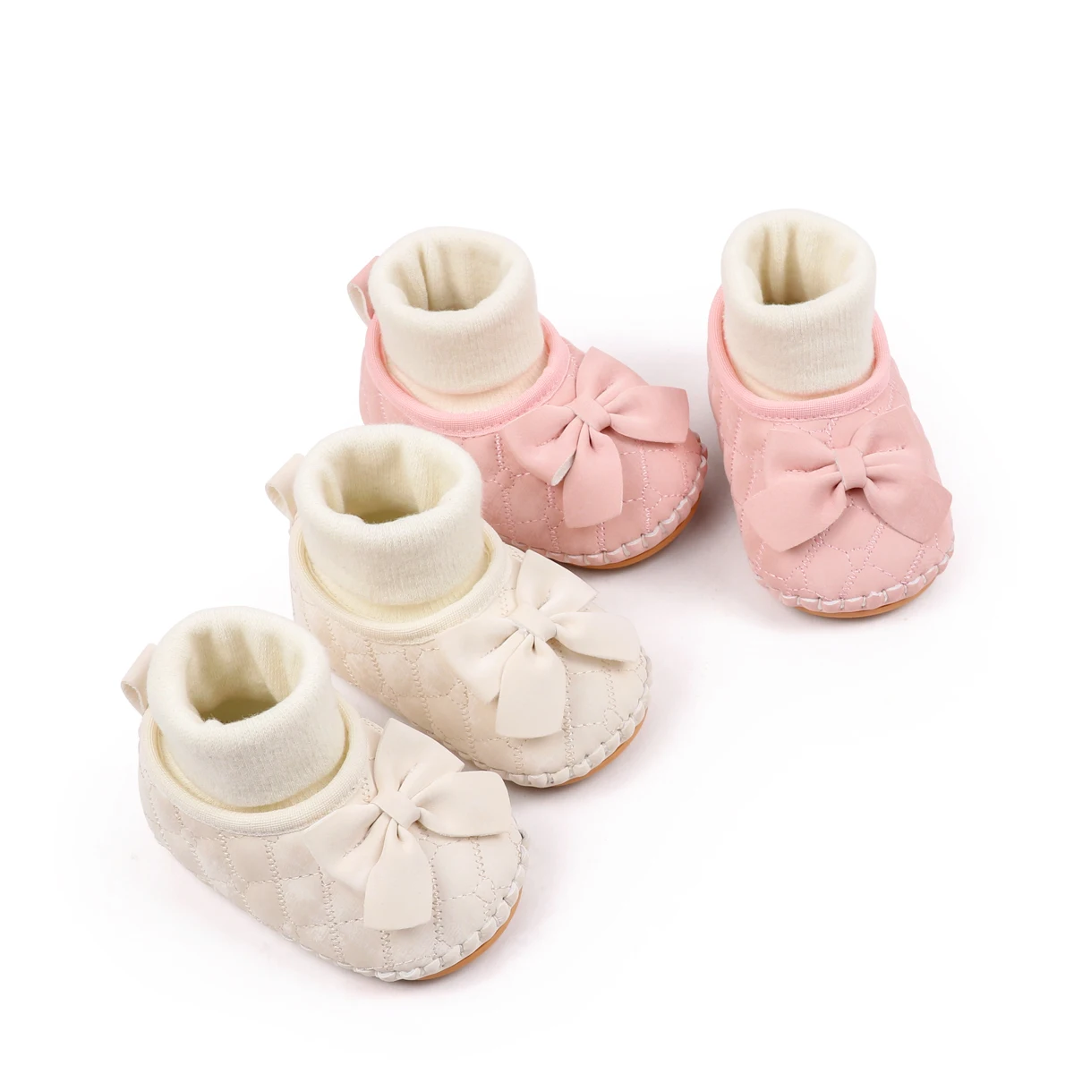 New Arrival Beautiful Bowknot Designs Baby Socks Shoes for Girls factory