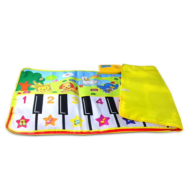 135*58cm Large Size Piano Mat Kids Musical Floor Piano Keyboard Mat with 8 Instruments Sounds Music Dance Touch Play Mat