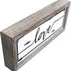 Vintage Rustic Embossed Retro Framed Modern Farmhouse Hanging Art Home Logo Love Metal And Wood Signs Vintage Wall Decor
