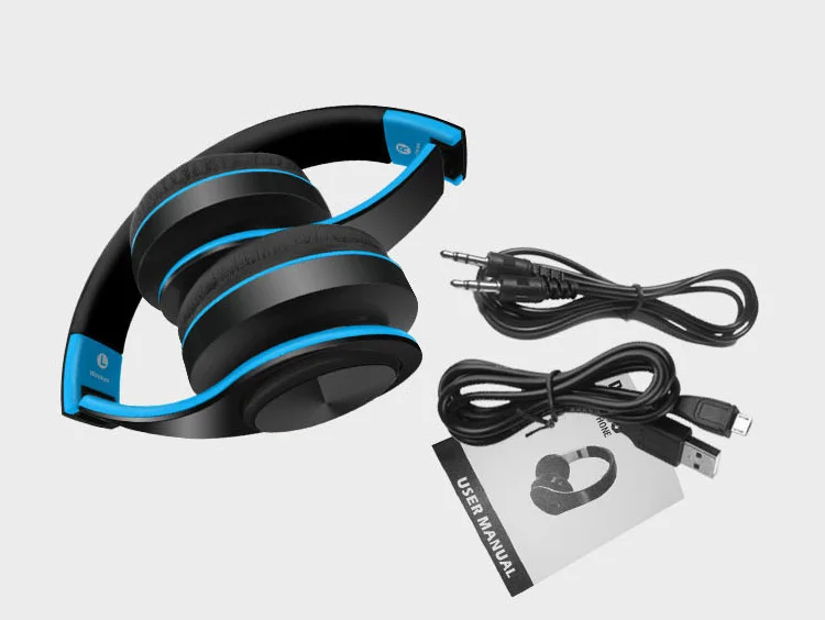 Wholesale Custom OEM Earphone Wireless Headset Foldable Wireless Blue Tooth Digital MP3 Headphone