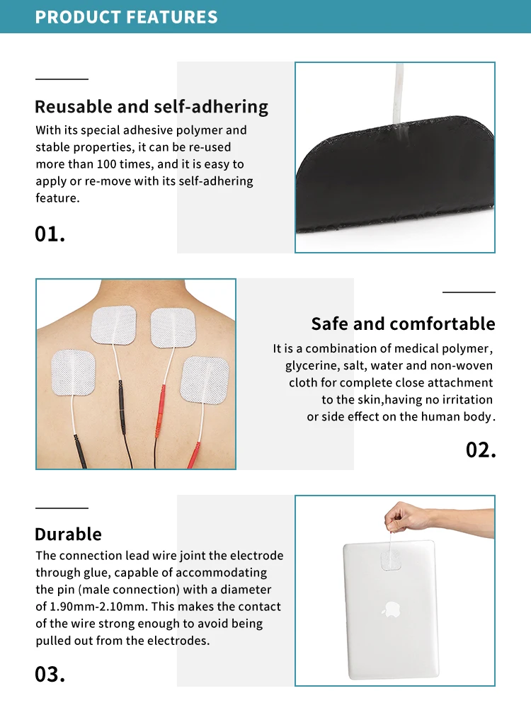 Favorable price new design skin electrodes/beauty use, View skin