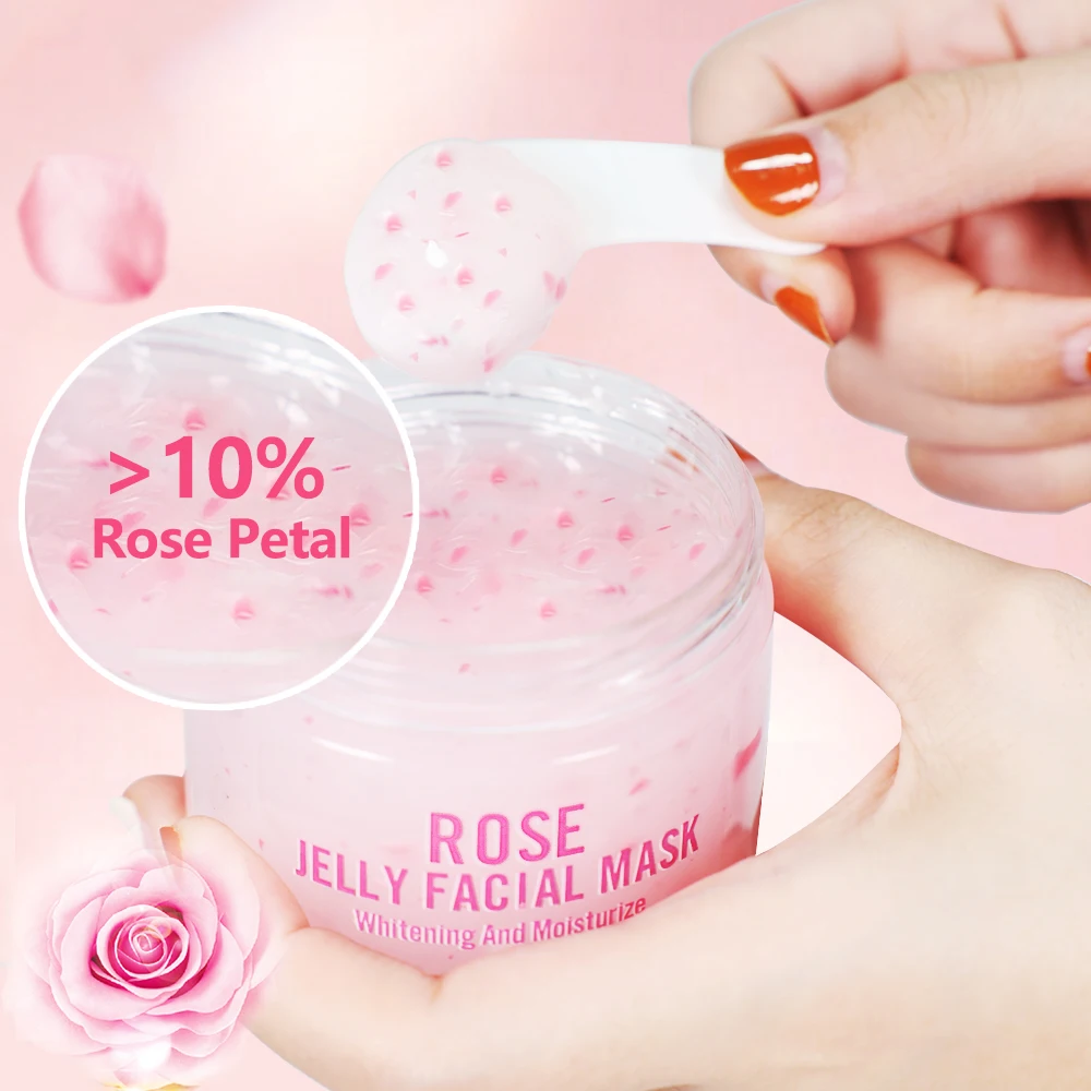 Korean Private Label Natural Face Skin Care  Crystal Jelly mask Organic Rose Hydro Whitening Jelly Skincare Facial Mask Beauty