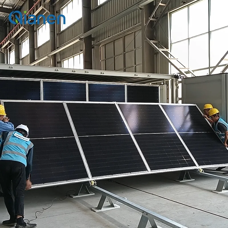 QIANEN 200KW Portable Solar Power Container System MPPT OEM Solar Power Generation Cabin Solar Panel Installation Provider factory