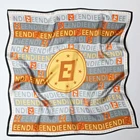 Summer Hijab Summer Digital Printing Ff Letter Luxury Scarves Personalized Square 100% Satin Silk Hijab Scarf