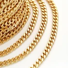 Jewelry Brass Chain Wholesale Jewelry 14K Gold Plated Brass Thick Chain For Jewelry Making