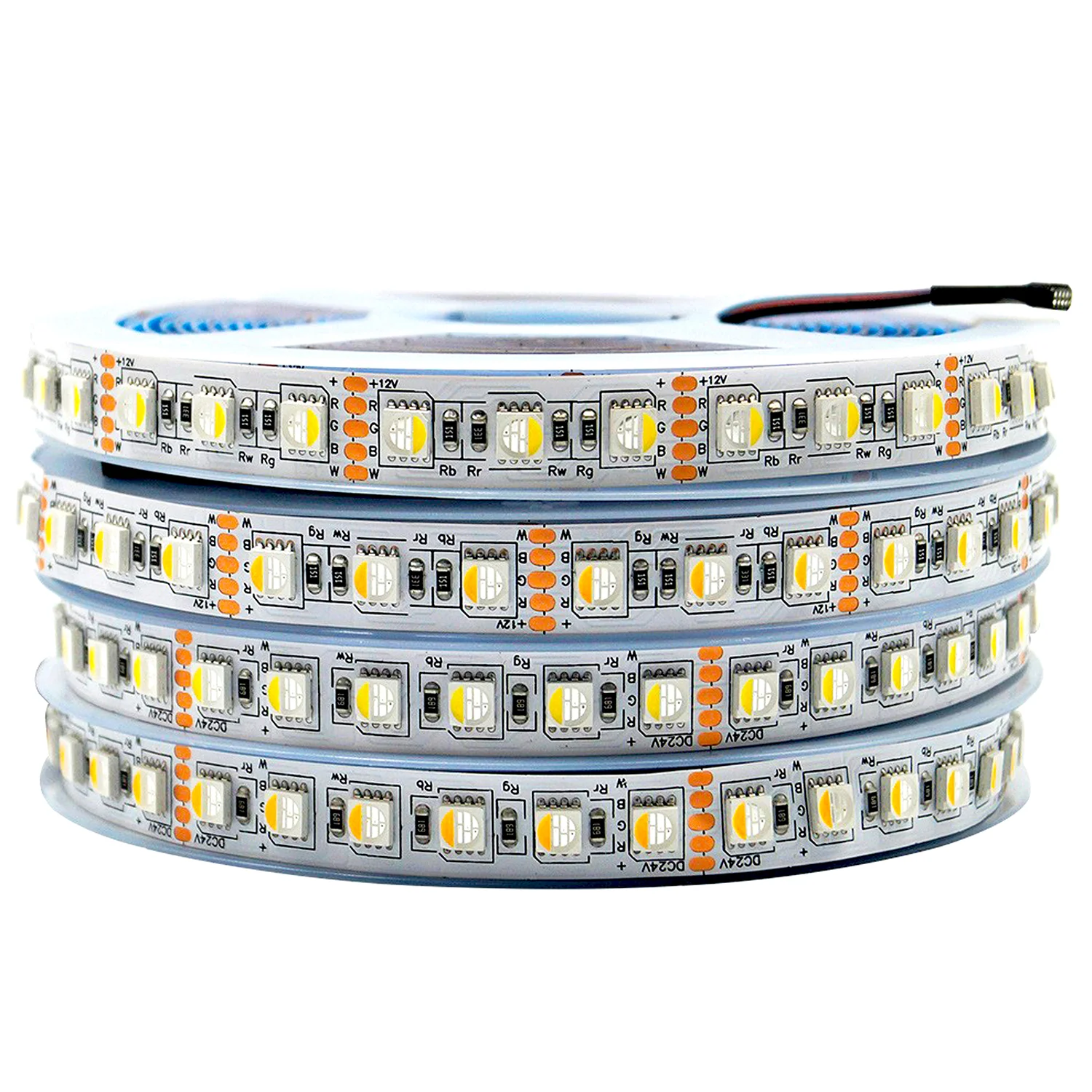 5 In 1 Dc12v Smd 5050 Ip20 60leds M Rgbcct Rgbw Rgbcw 12mm Flexible