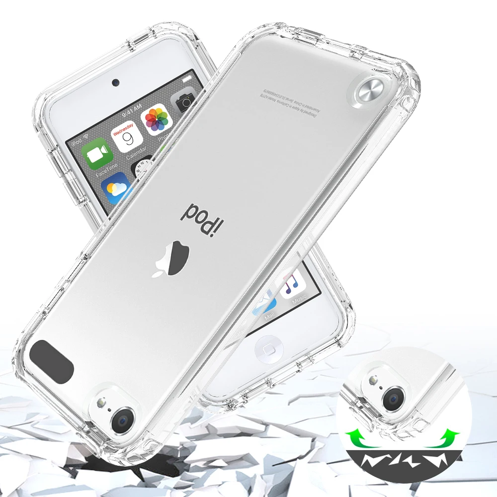 visueel Giet Doorlaatbaarheid For Ipod Touch 5 6 7 Case,2ft Drop Test Shockproof Transparent Tpu Mobile  Back Case For Iphone 5 5s 6s 7 8 Plus - Buy For Ipod Touch 5 6 7 Case,Case