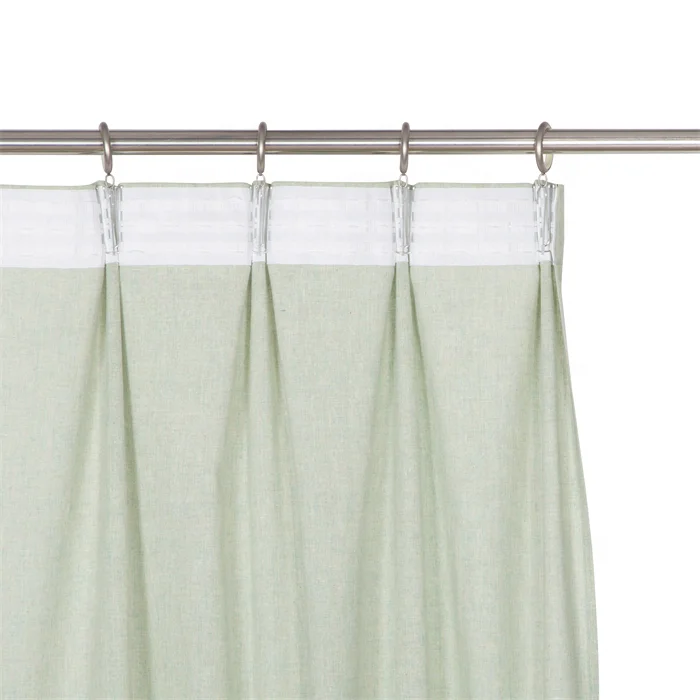 Modern simple style luxury Grommet Top half-shading pure color bedroom curtain
