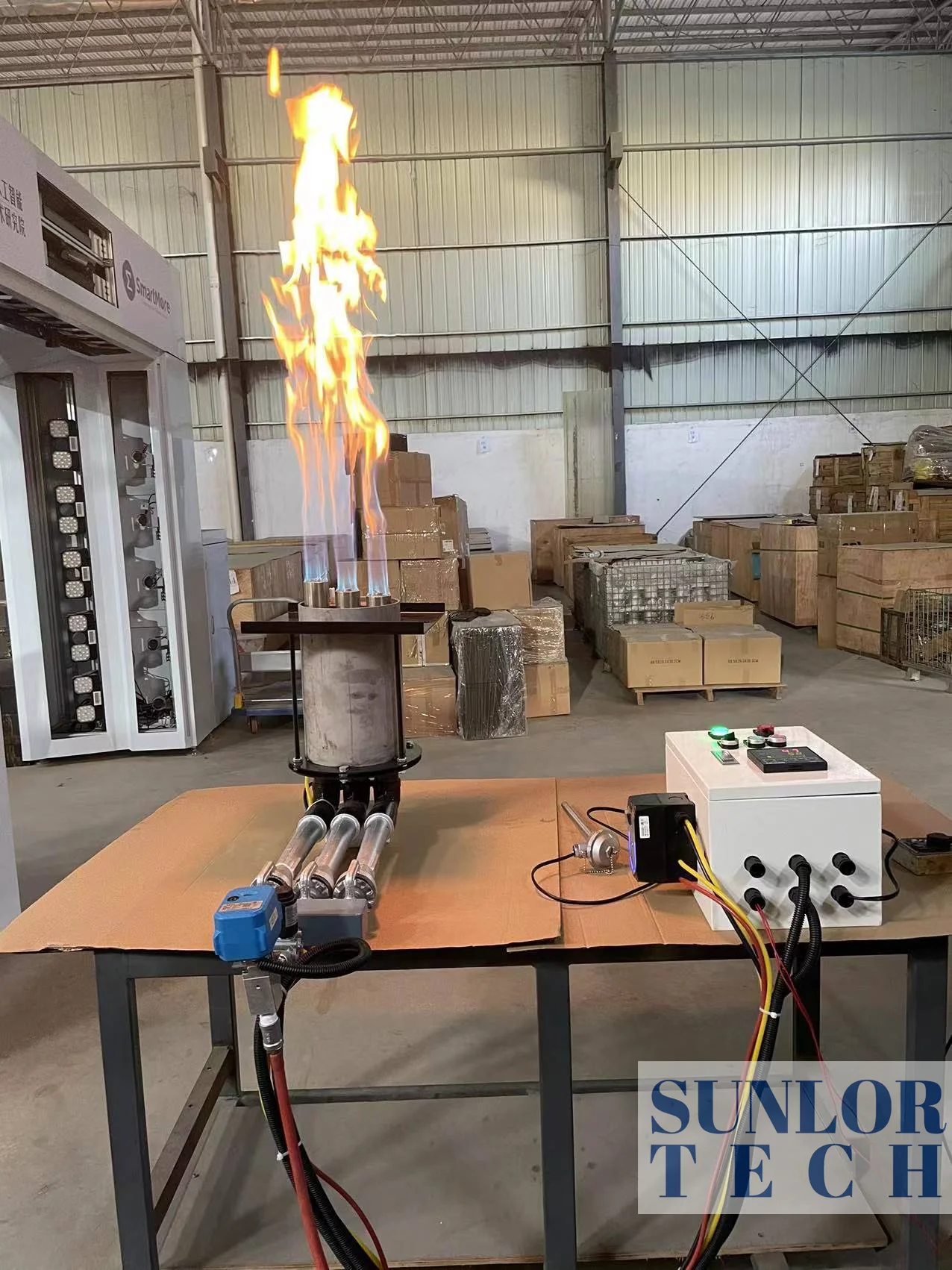 Industry Automatic LNG LPG  Gas Burner For three Head Pizza Stove, Pizza Cooking Oven