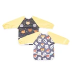 Long Sleeves Bibs Sleeved Bib Happy Flute Factory Price Baby Clothing Waterproof Long Sleeves Bibs
