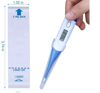 Disposable Thermometer Probe Covers, Disposable Universal Electronic Thermometer Cover, Sterile and Safe Thermometers Sleeve