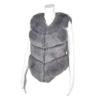 Fur Vest Vests Fur High Quality Fox Fur Vest Coat Winter Warm Women Coat Vests Flannel Faux Fur Vest