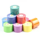 Sports Sport 5cmx5m Free Sample OEM Custom Logo Printing Regular Sports Muscle Kinesiology Tape For Sport And Physiotherapy