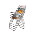 Colors Wedding Many Colors Transparent Clear Sillas White Outdoor Foldable Plastic Folding Chair Wedding