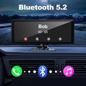 Portable Car Stereo for Wireless Apple Carplay& Android Auto 9.3 Inch HD IPS 1080P Touch Screen PND Autoradio Car Radio