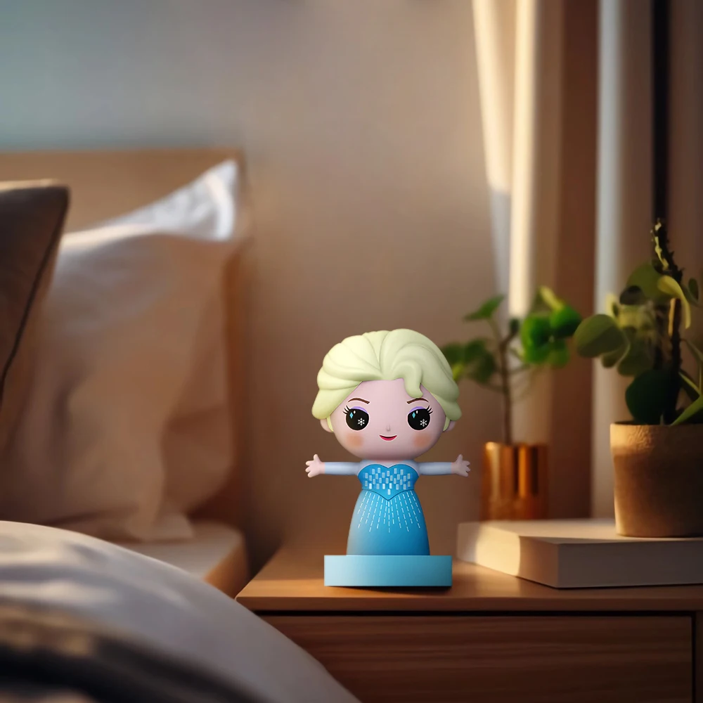 Frozen Princess Gift Promotion Mini Baby Kids Led Room Lights Sensor Light Silicone Baby Lamp