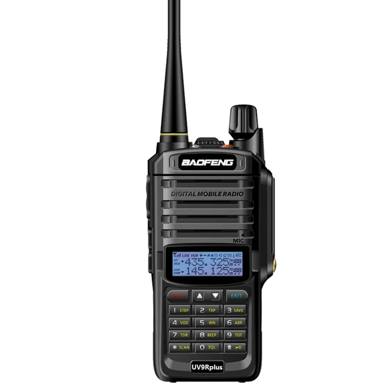 Baofeng 18W UV-9R Plus Walkie Talkie radio de dos vías VHF UHF Doble banda de mano 