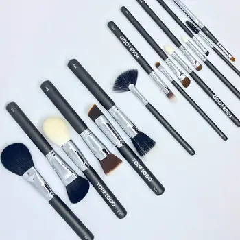Professional designer eye makeup brushes set Synthetic vegan private label make up brushes Concealer lip eye shadow brushes
