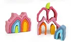 Play Children Wholesale Kids Educational Play Toy Children Wooden Rainbow Stacking Blocks