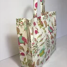 Bag Shopping Custom Printing Pvc Coated Cotton Tote Bag Shopping Cotton Bag