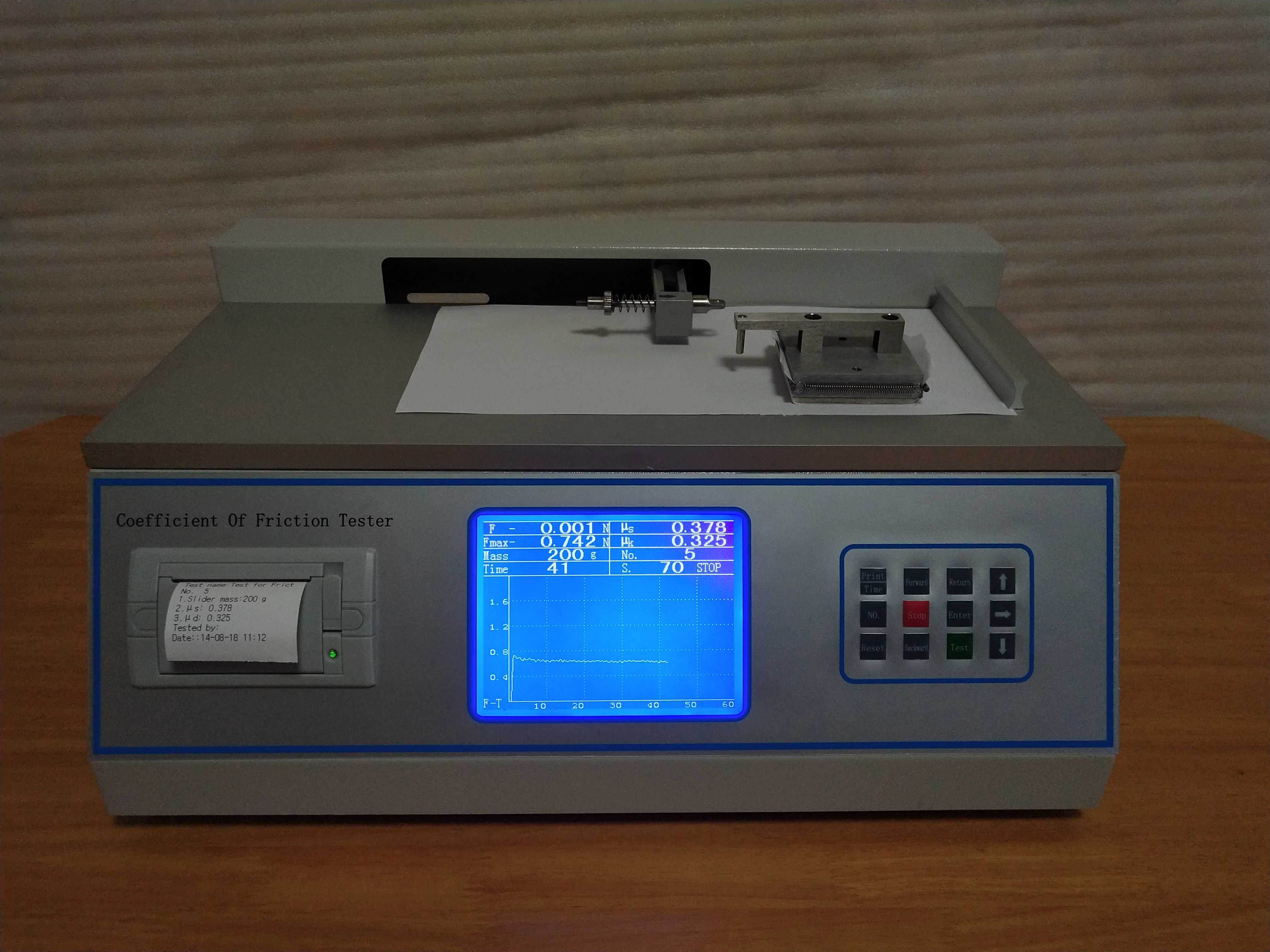 film friction coefficient meter