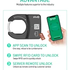 Rental Bike Lock Customize Bike Sharing System Includes Intelligent Bike Rental Lock/APP/backend Management System