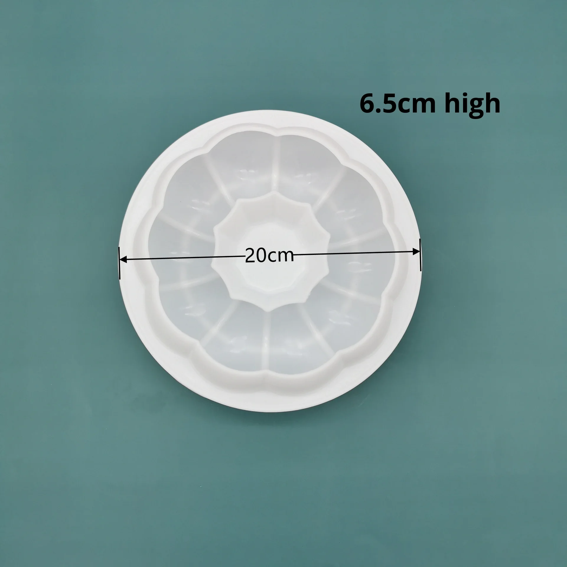 French Dessert Dim Sum Mould White Round Hollow Petal Silica Gel Baking Cake Mould Made of Durable Silicone supplier