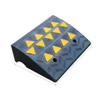 Car Ramps Kerb Ramps Black Yellow Small Hand-Held Threshold Rubber Curb Road Car Kerb Lift Wheel Ramps