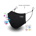 Cotton Personalized Custom Facemask Custom Maskes Logo Silver Ion Cotton Washable Reusable Face Maskes