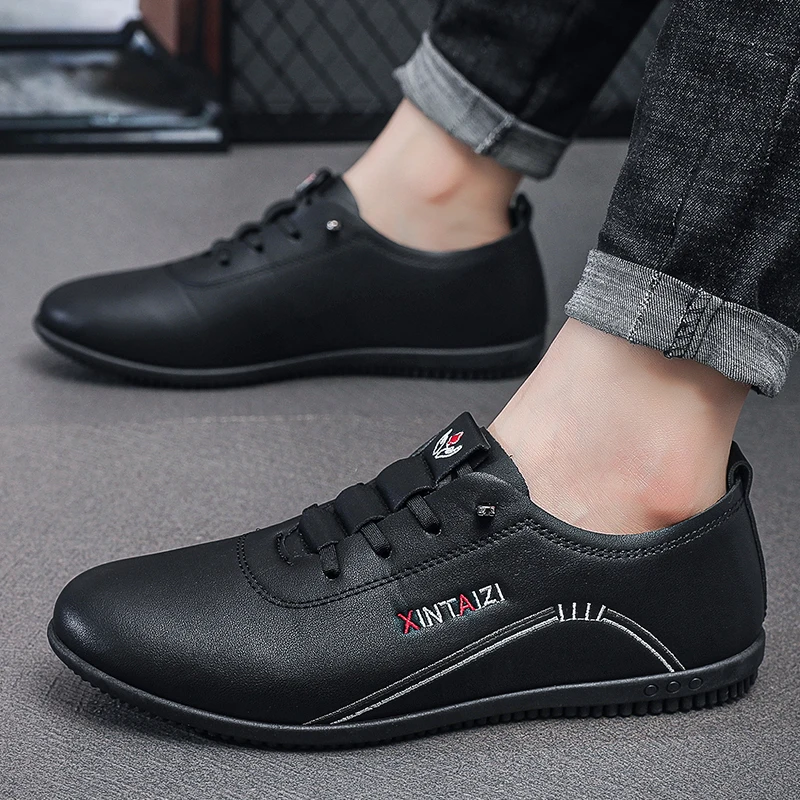 2024 High Selling Classic Designer Shoes Men's Casual Flat Loafer Leather Breathable Sneakers Walking Shoes