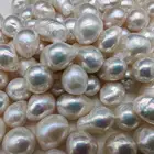 Pearl 12-18mm Freshwater Cultured Naked Pearl Natural White Irregular Baroque Pearl