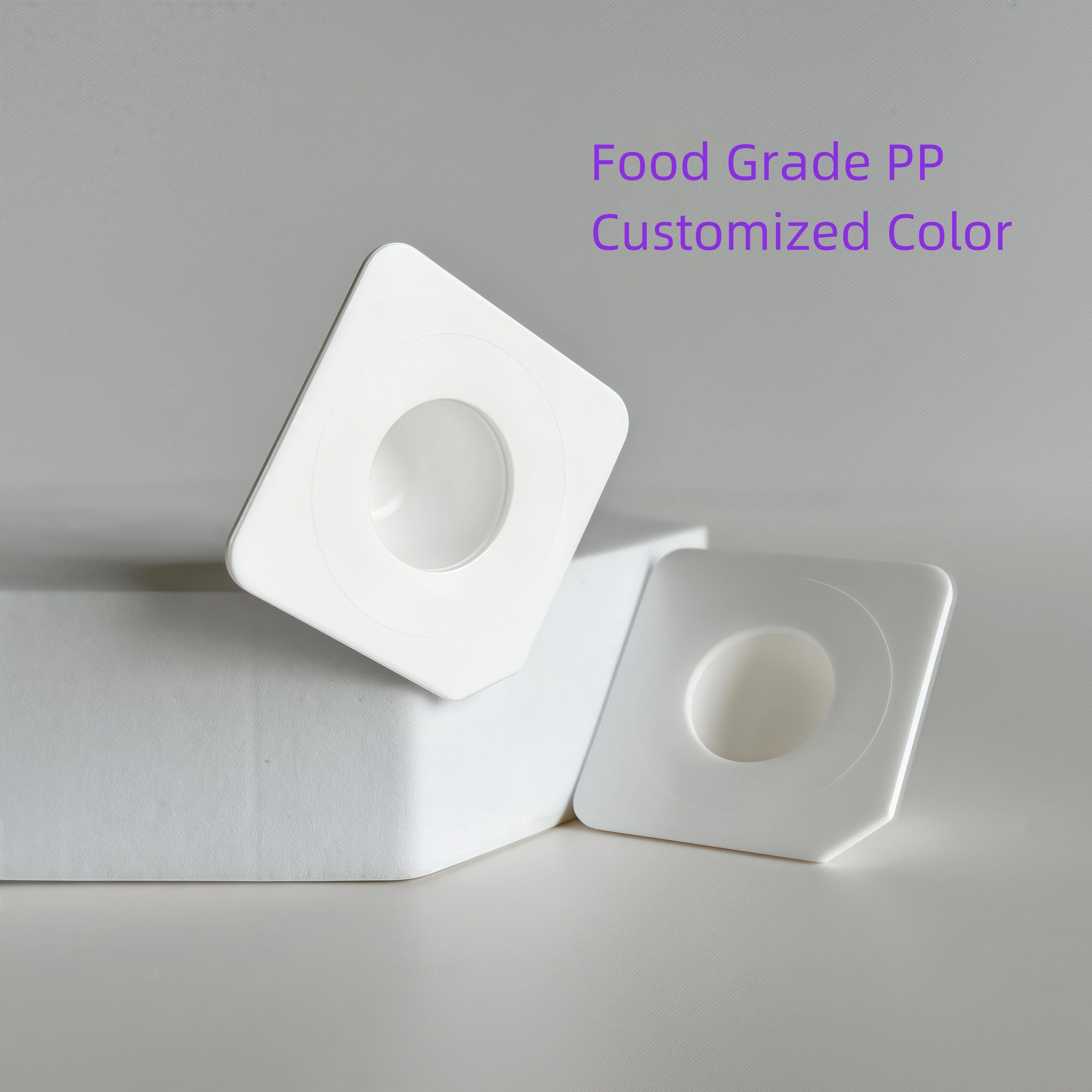 Disposable 2.5ml Plastic PP Cup with Aluminum Foil Lid for Cosmetic Use in 36.5*36.5*1.7mm Diameter