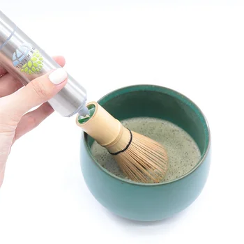 Newell Stainless Steel Milk Frother Electric Handheld Mixer Authentic Matcha Easily Tea Whisk With Bamboo Whisk For Mixing