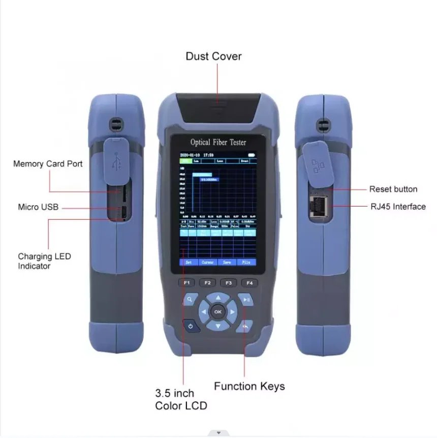 Nk Nm Km Handheld Mini Otdr Event Map Similar To Exfo