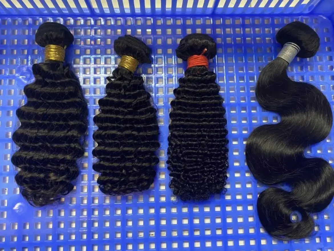 Bundle Hair Vendor,raw Virgin Cuticle Aligned Indian Temple Hair,12AGrade Double Drawn  Extension  Brazilian Human Hair