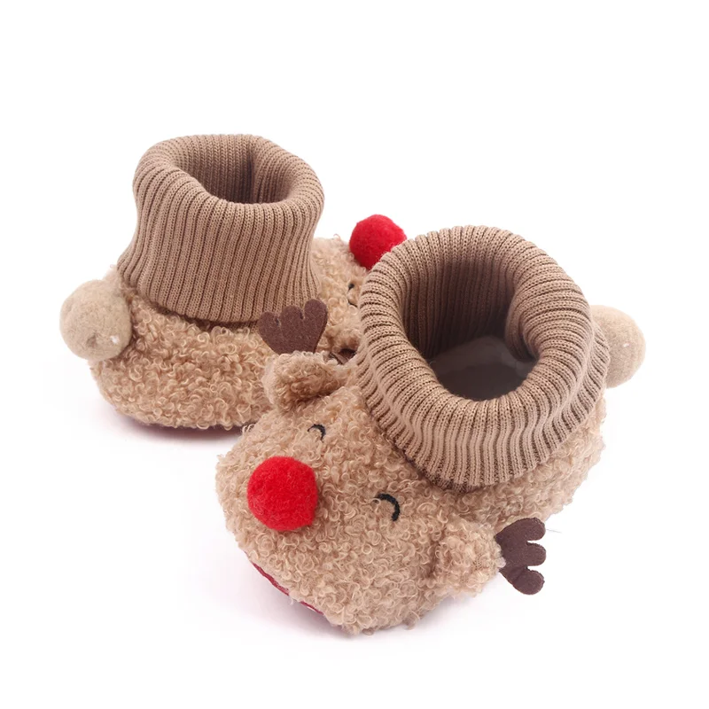 New Arrival 2022 Christmas Style Baby Toddler Infant Newborn Shoes Booties supplier